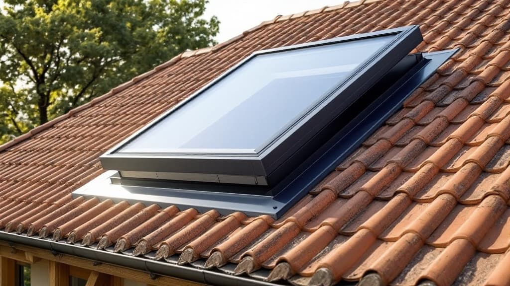Installation d'une fenêtre de toit Velux sur une toiture en tuiles canal dans la région toulousaine