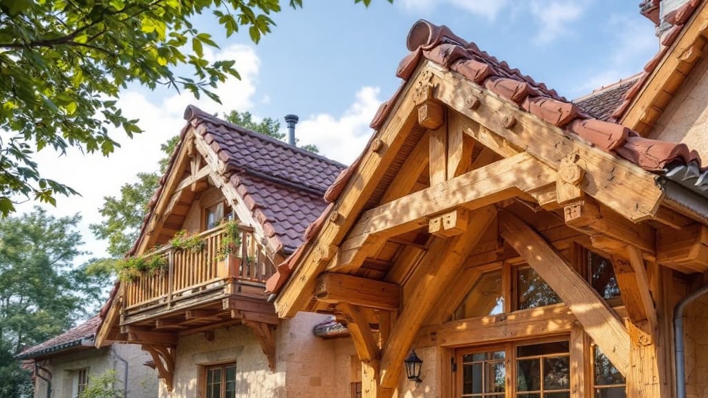 Terrasse en bois propre et huilée dans un jardin toulousain ensoleillé